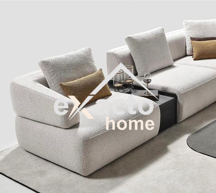 EHS-005 Beige Haven L-Shape Sofa